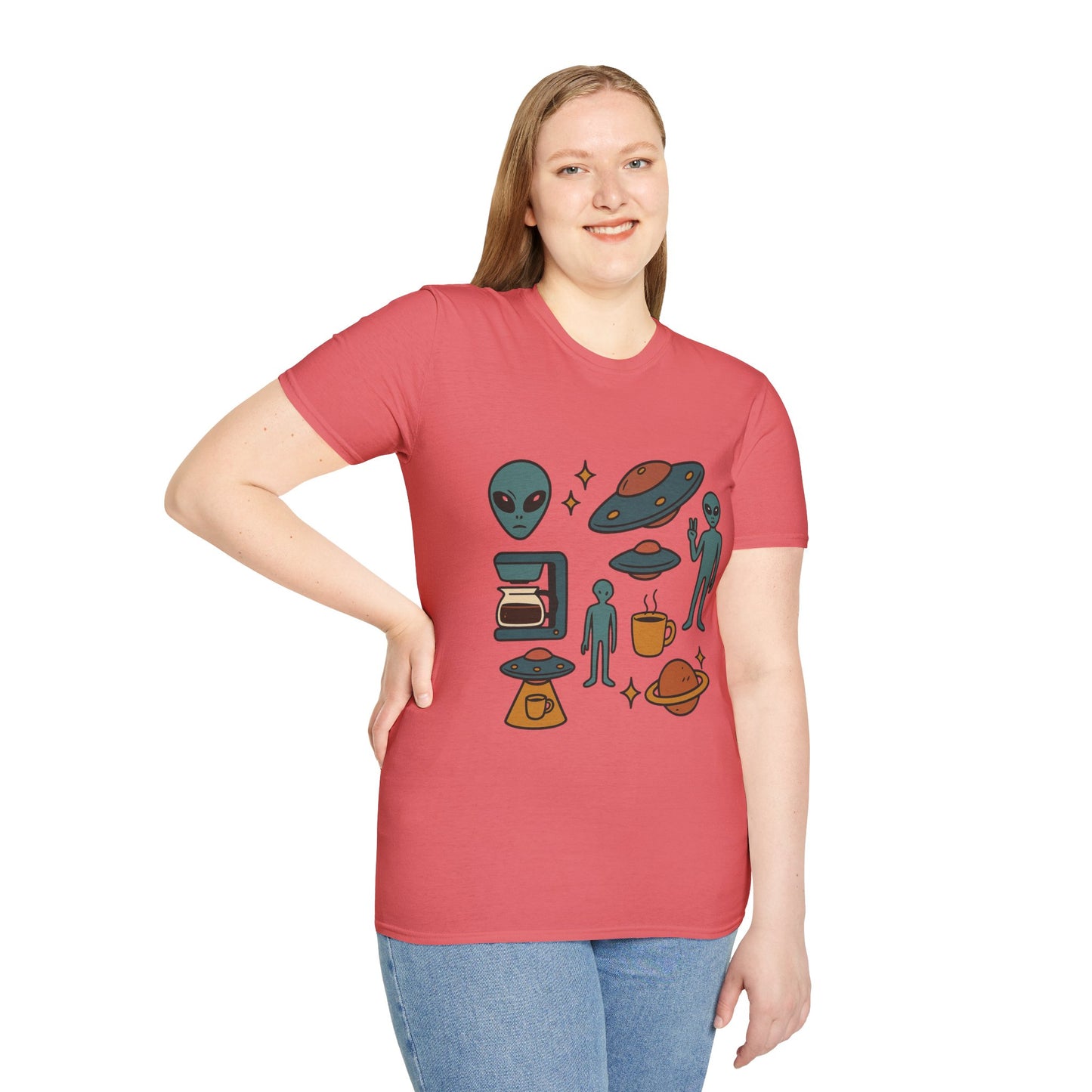 Weird Brew Alien Coffee T-Shirt for Coffee Lovers