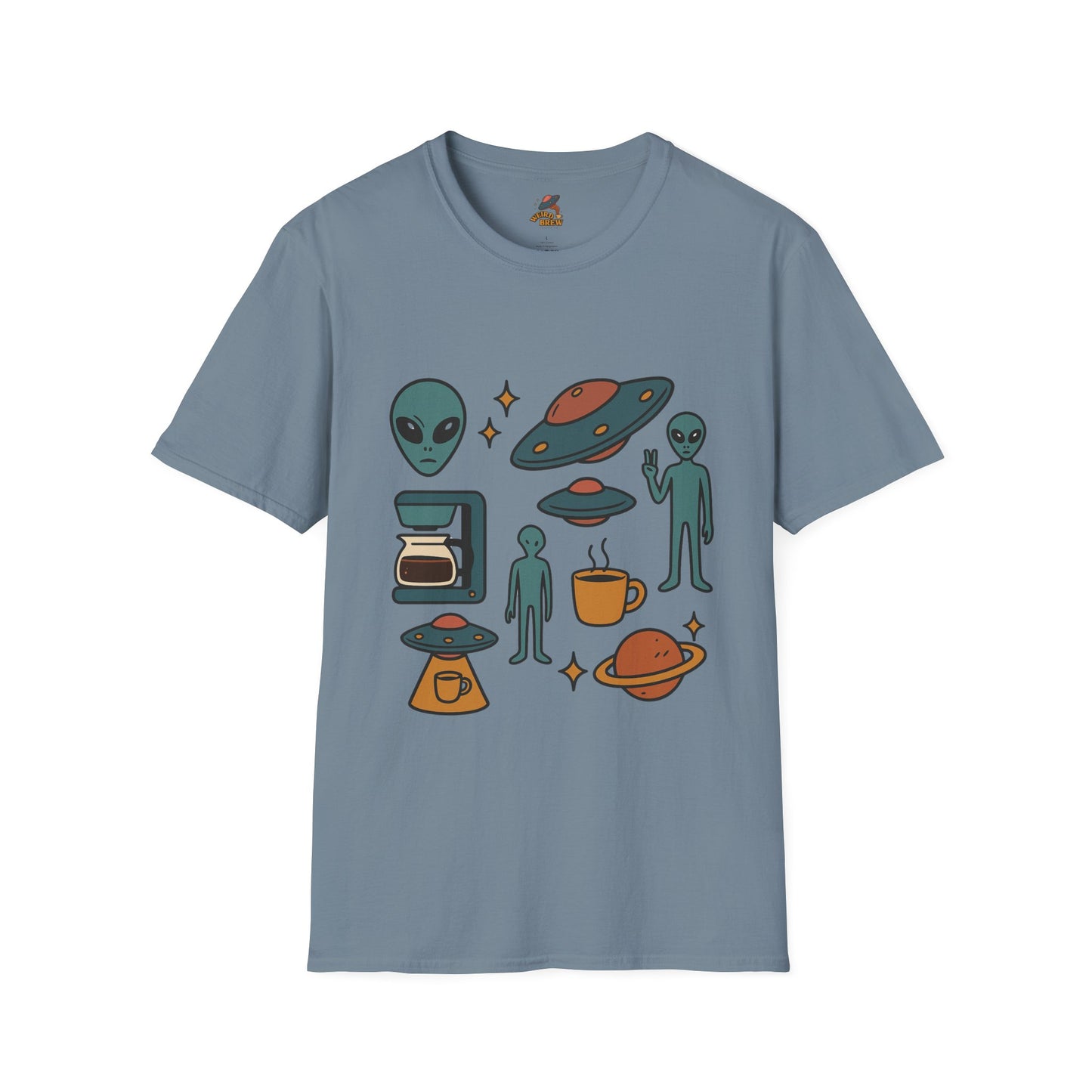 Weird Brew Alien Coffee T-Shirt for Coffee Lovers