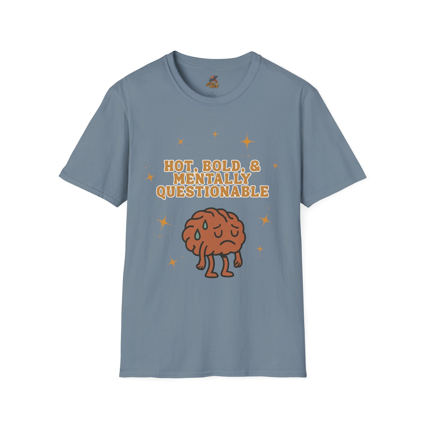 Funny Unisex T-Shirt - 'Hot, Bold, & Mentally Questionable'