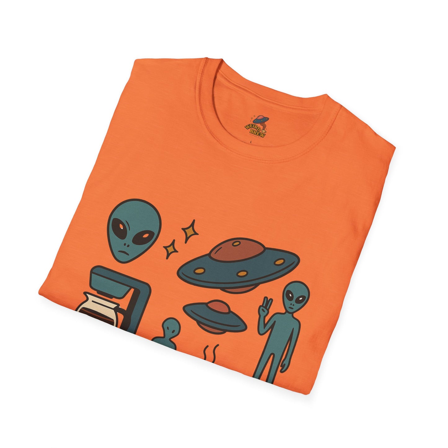 Weird Brew Alien Coffee T-Shirt for Coffee Lovers
