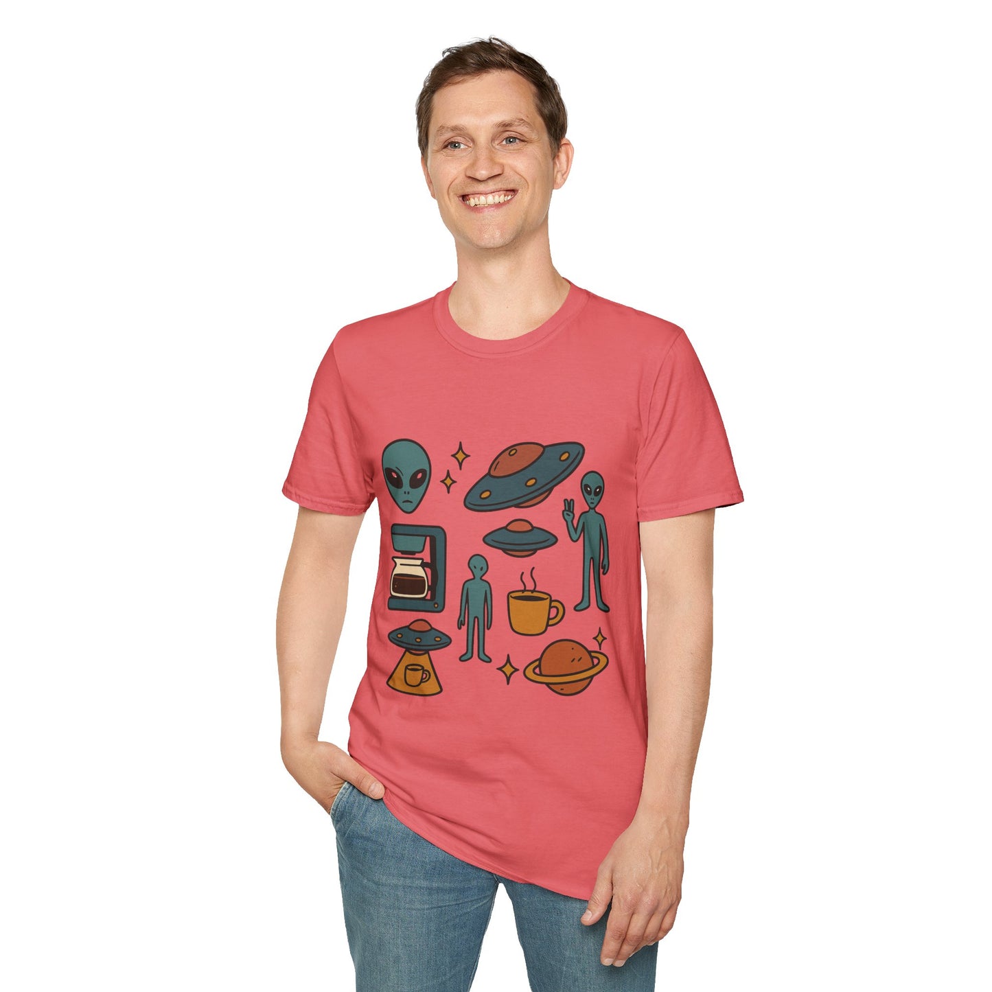Weird Brew Alien Coffee T-Shirt for Coffee Lovers