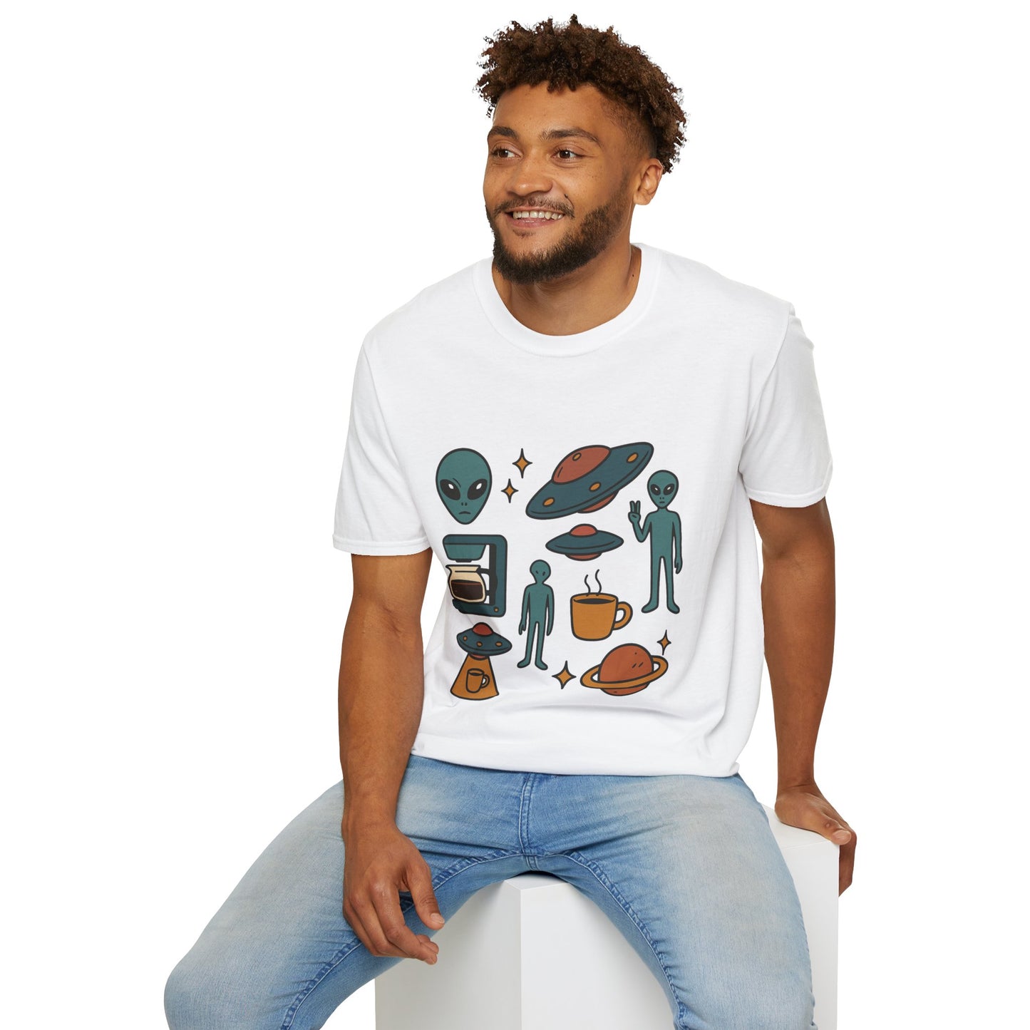 Weird Brew Alien Coffee T-Shirt for Coffee Lovers