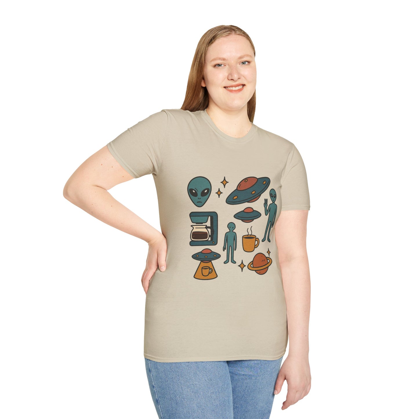 Weird Brew Alien Coffee T-Shirt for Coffee Lovers