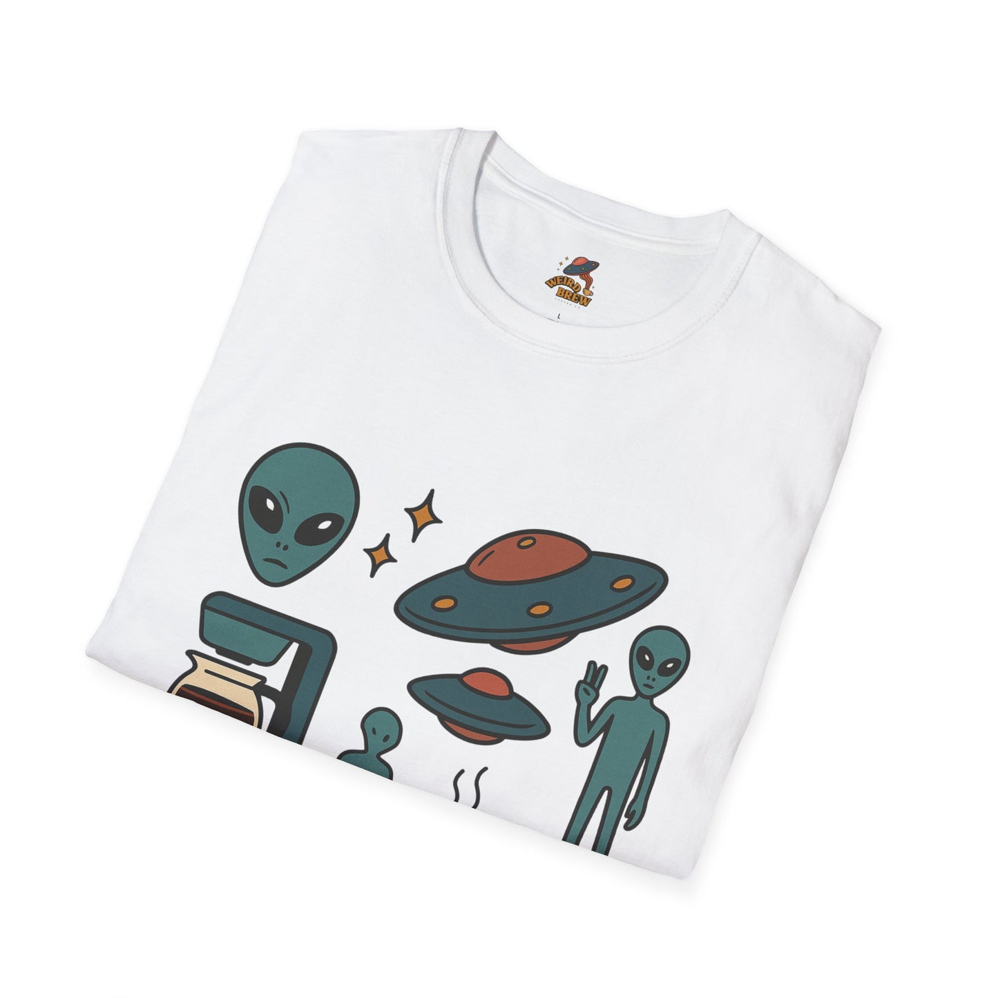 Weird Brew Alien Coffee T-Shirt for Coffee Lovers