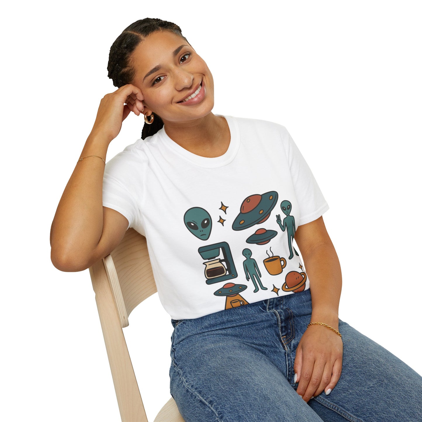 Weird Brew Alien Coffee T-Shirt for Coffee Lovers