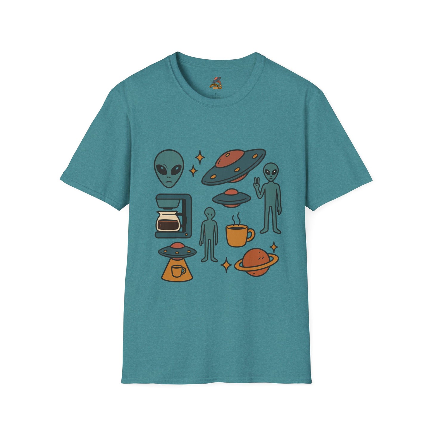 Weird Brew Alien Coffee T-Shirt for Coffee Lovers
