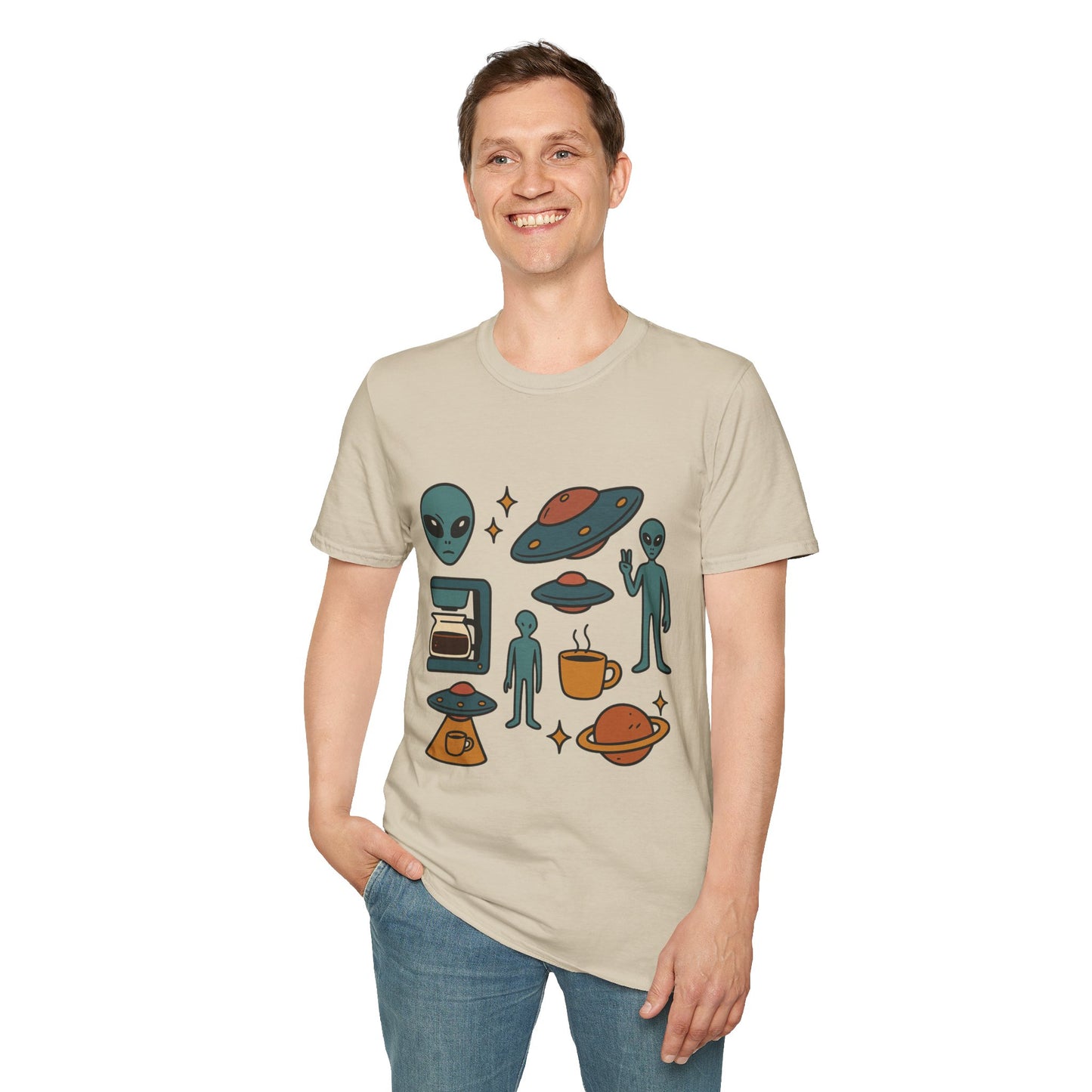 Weird Brew Alien Coffee T-Shirt for Coffee Lovers