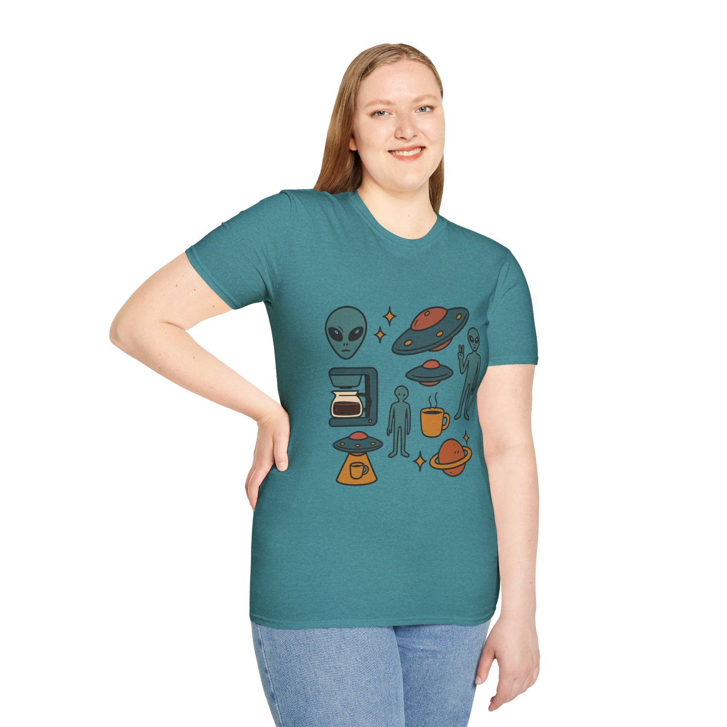 Weird Brew Alien Coffee T-Shirt for Coffee Lovers