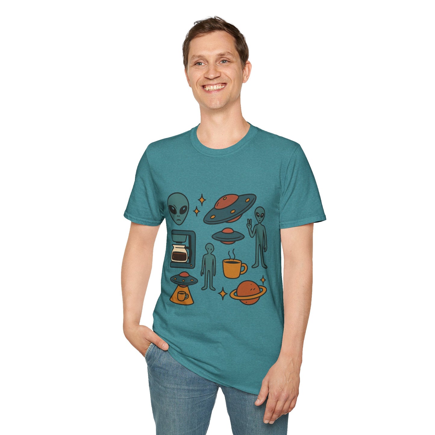 Weird Brew Alien Coffee T-Shirt for Coffee Lovers