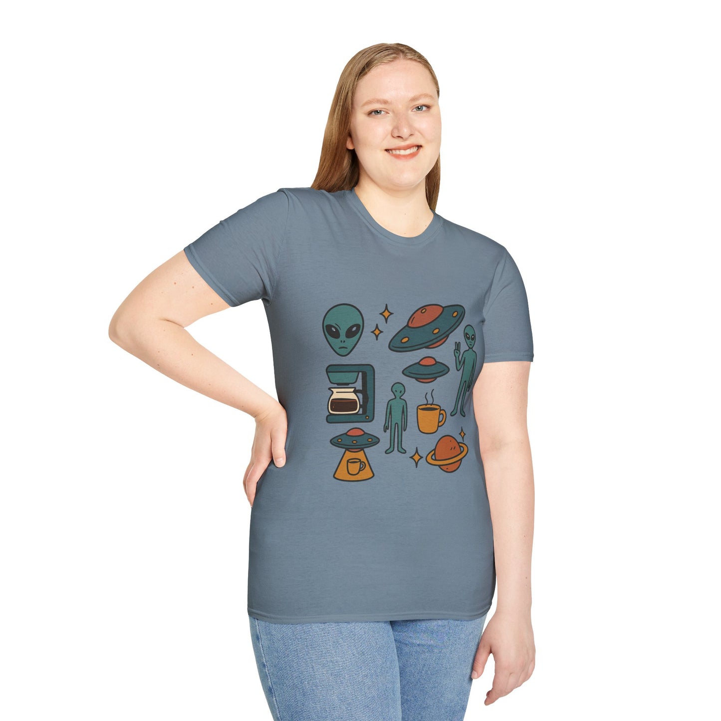 Weird Brew Alien Coffee T-Shirt for Coffee Lovers