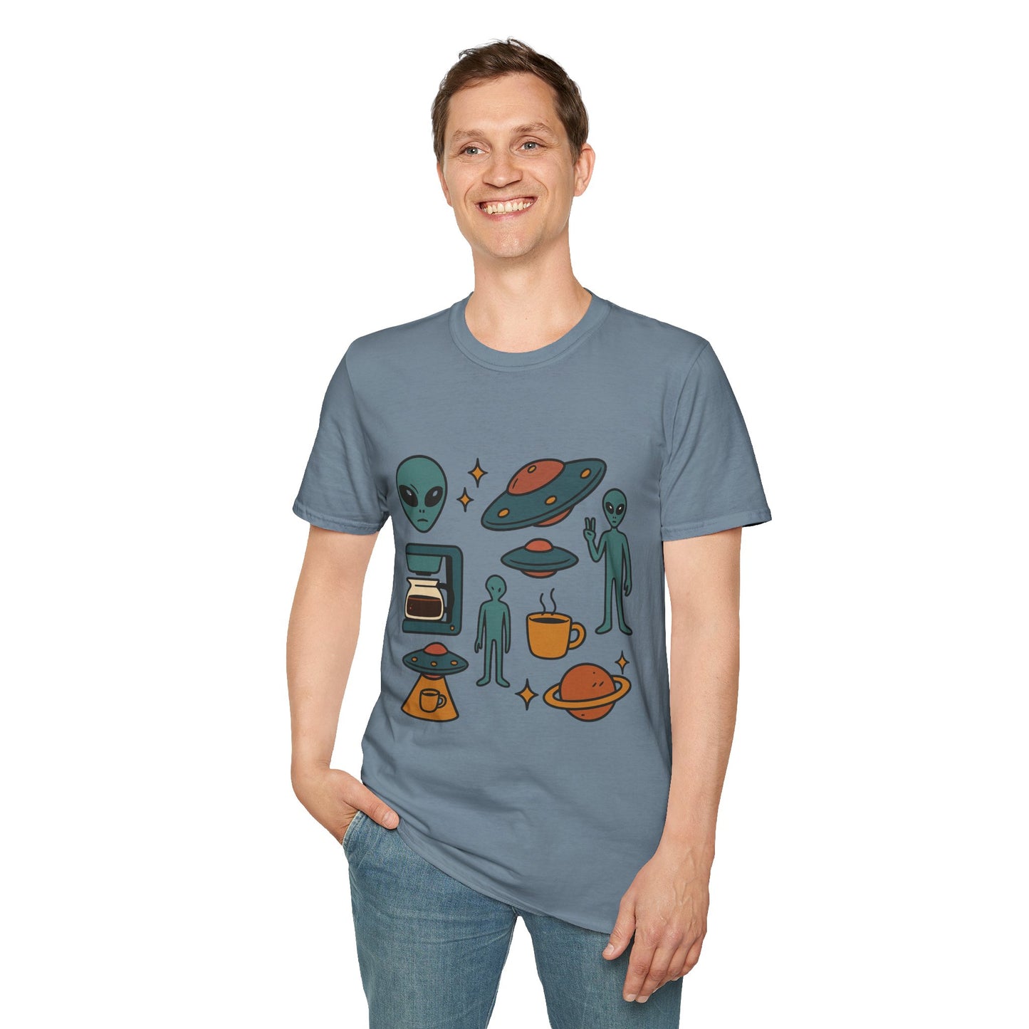 Weird Brew Alien Coffee T-Shirt for Coffee Lovers