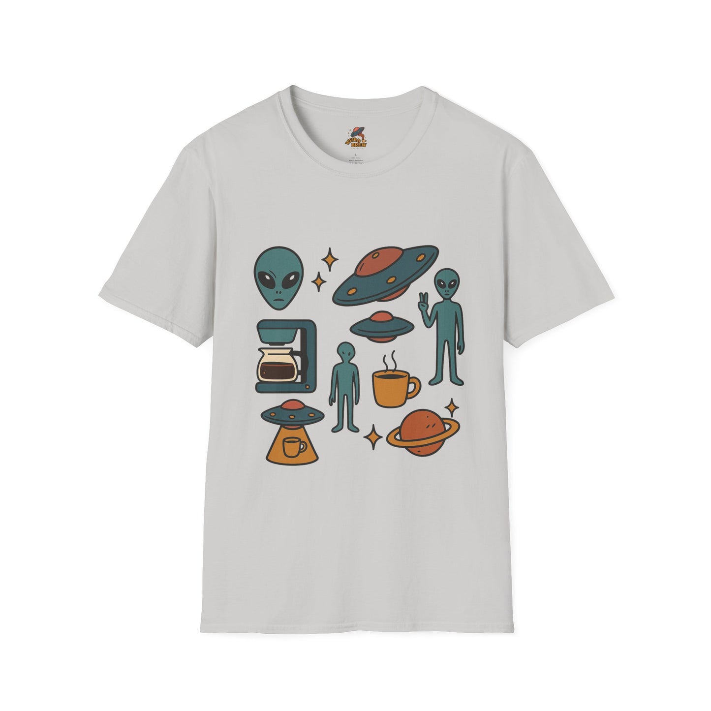 Weird Brew Alien Coffee T-Shirt for Coffee Lovers