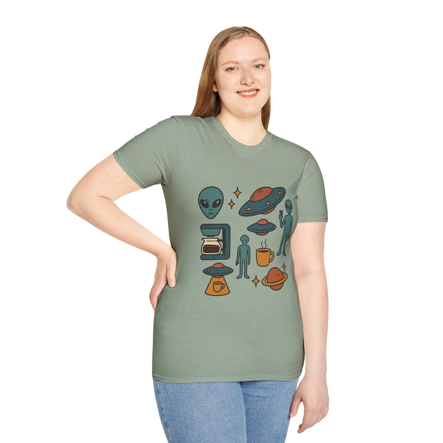 Weird Brew Alien Coffee T-Shirt for Coffee Lovers