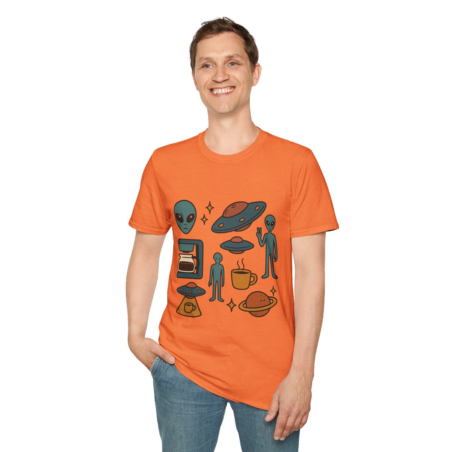 Weird Brew Alien Coffee T-Shirt for Coffee Lovers