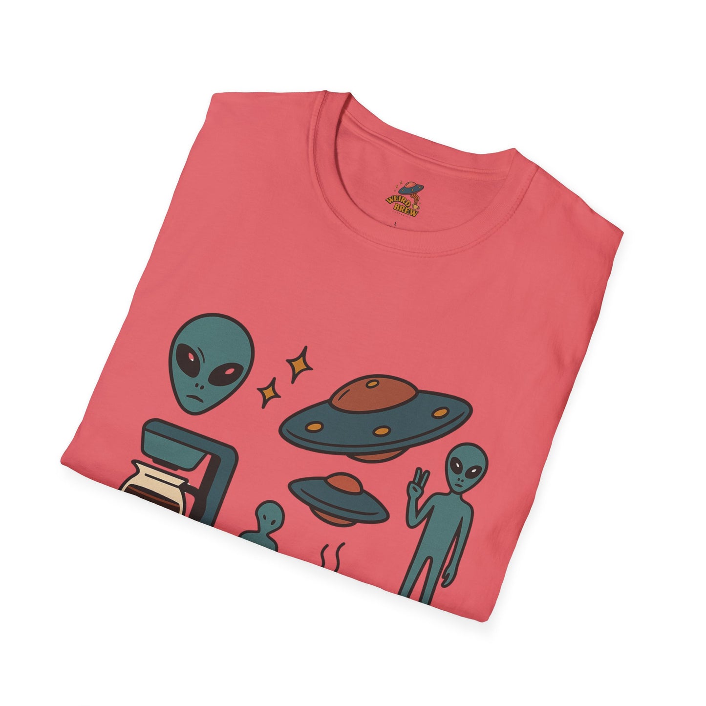 Weird Brew Alien Coffee T-Shirt for Coffee Lovers