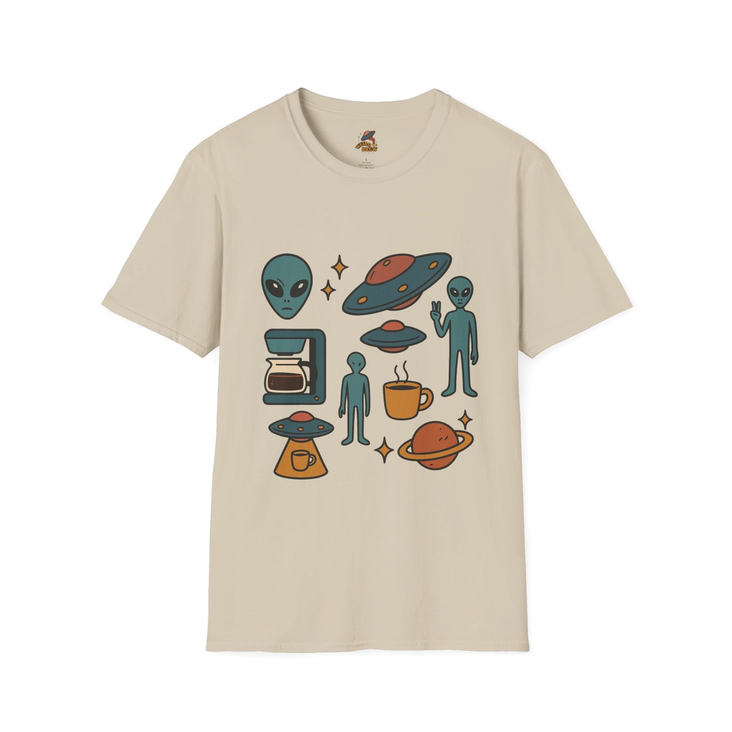 Weird Brew Alien Coffee T-Shirt for Coffee Lovers