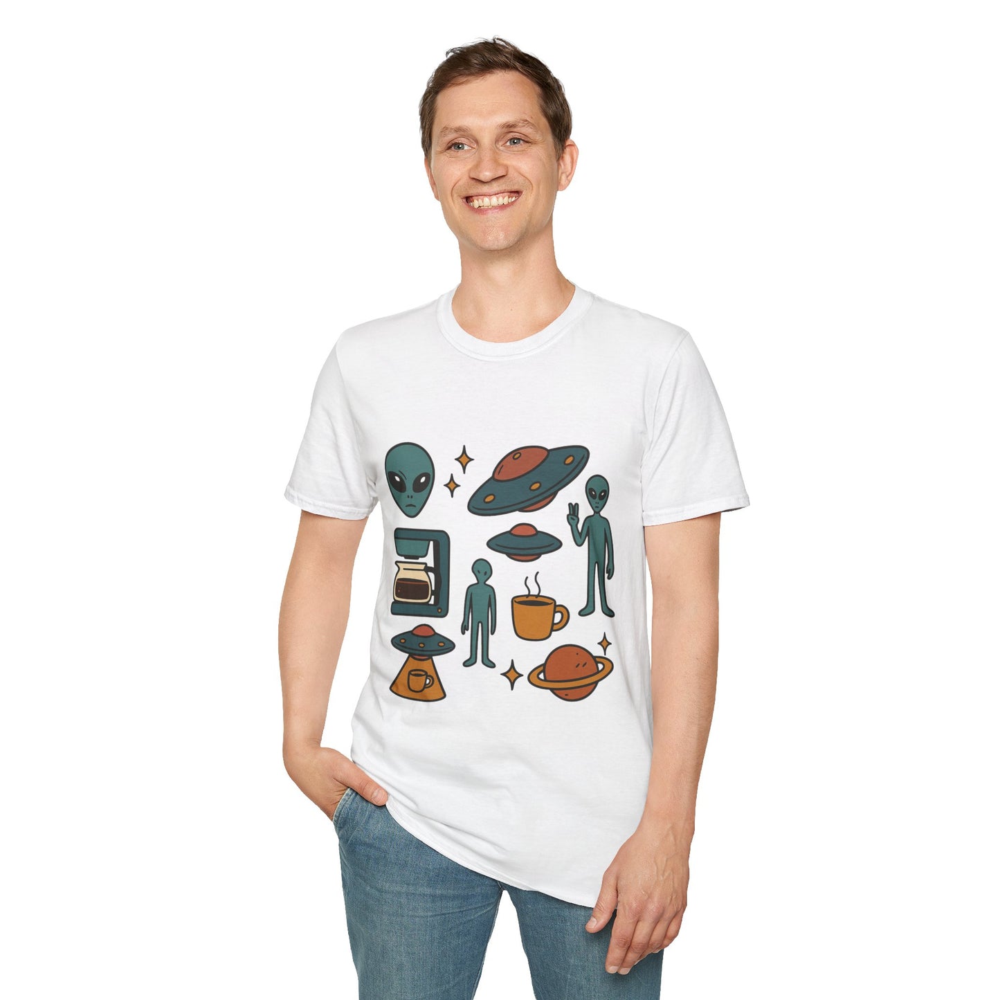 Weird Brew Alien Coffee T-Shirt for Coffee Lovers