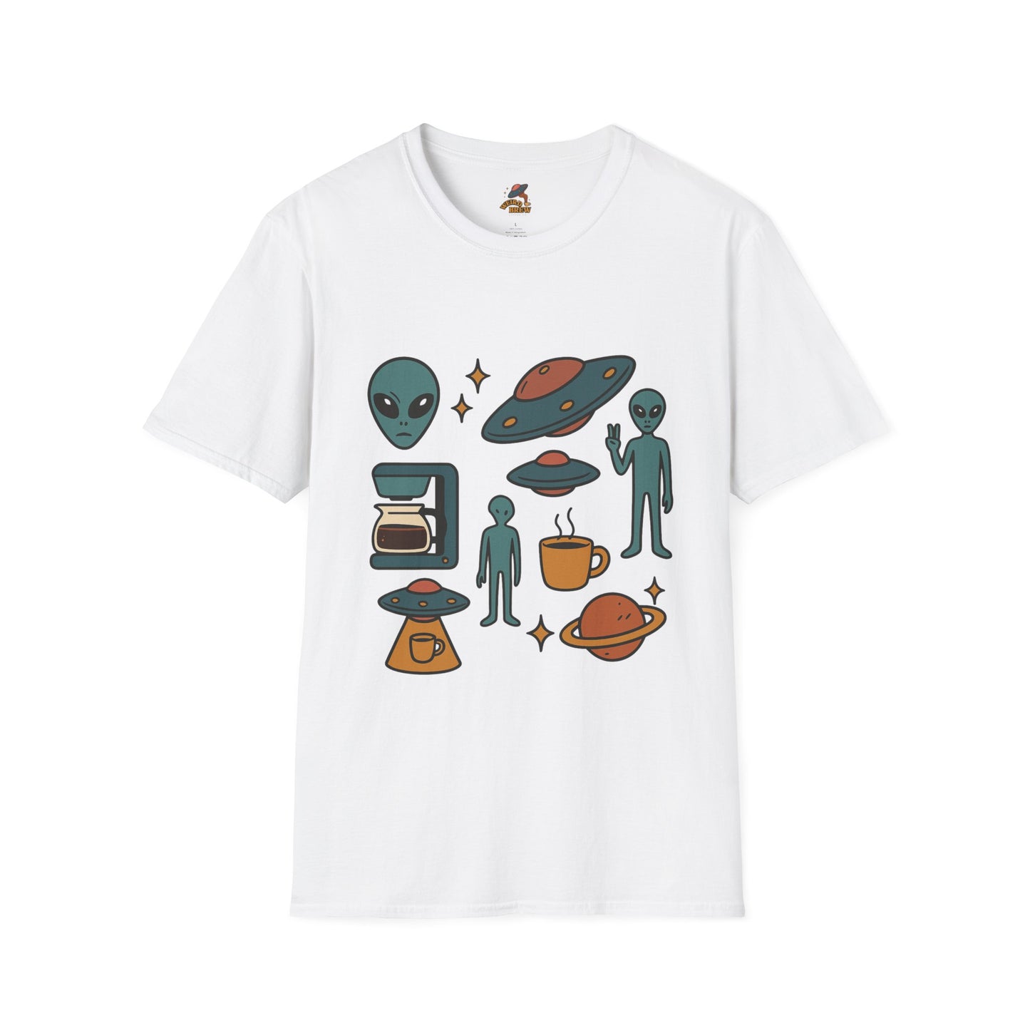 Weird Brew Alien Coffee T-Shirt for Coffee Lovers