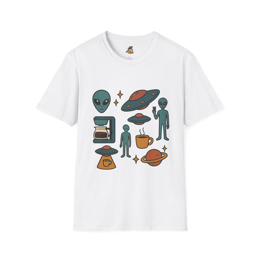 Weird Brew Alien Coffee T-Shirt for Coffee Lovers
