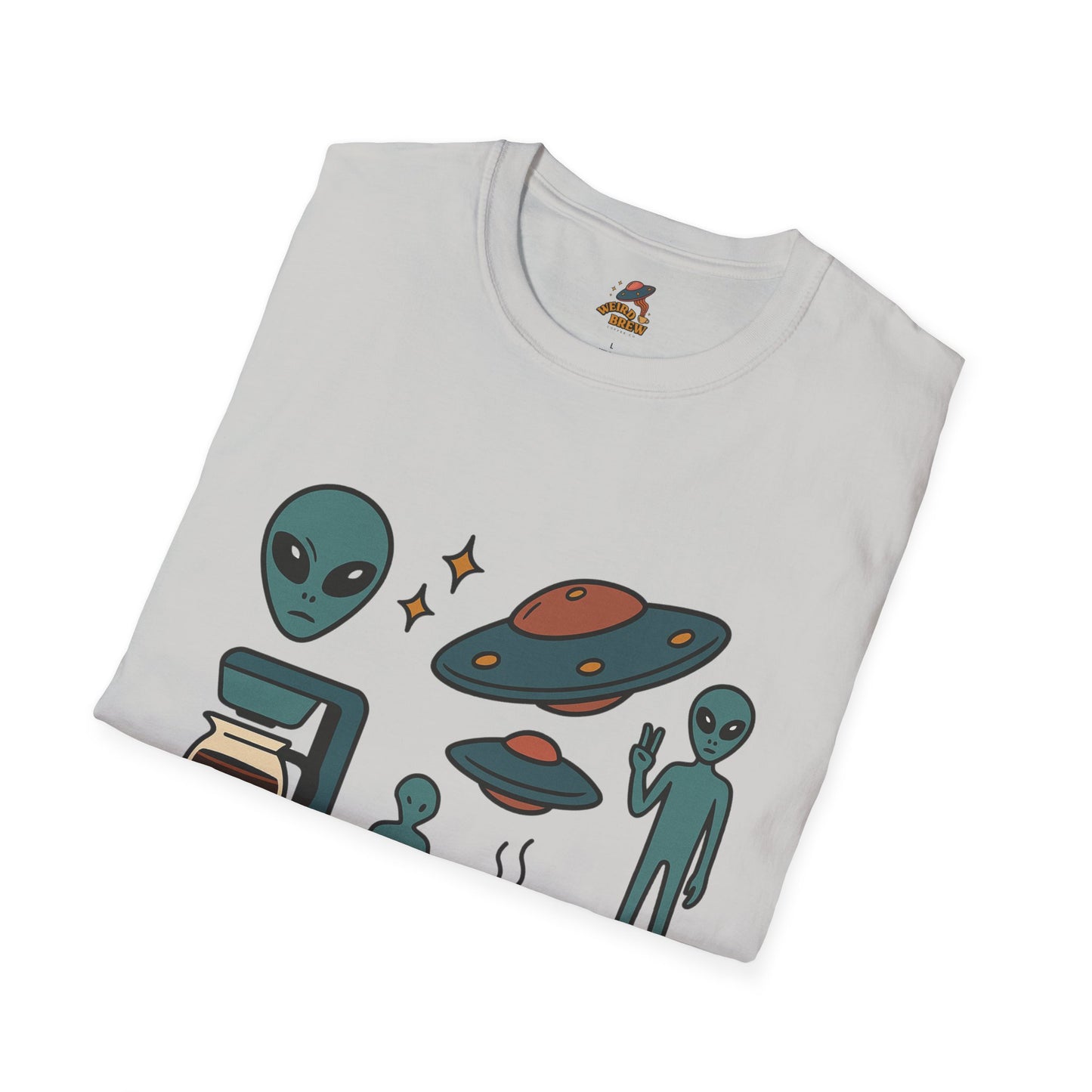 Weird Brew Alien Coffee T-Shirt for Coffee Lovers